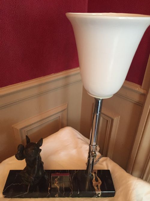 ART DECO CHERUB TABLE LAMP - ADDITIONAL PHOTO 2