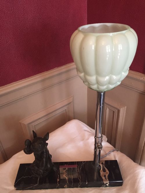 ART DECO CHERUB TABLE LAMP - ADDITIONAL PHOTO 3