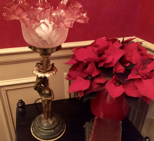 Bronze Table Lamp Sculpture