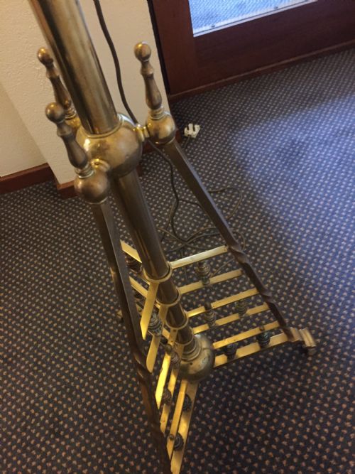 ORIGINAL ARTS AND CRAFTS TELESCOPIC STANDARD LAMP BRASS - ADDITIONAL PHOTO 18