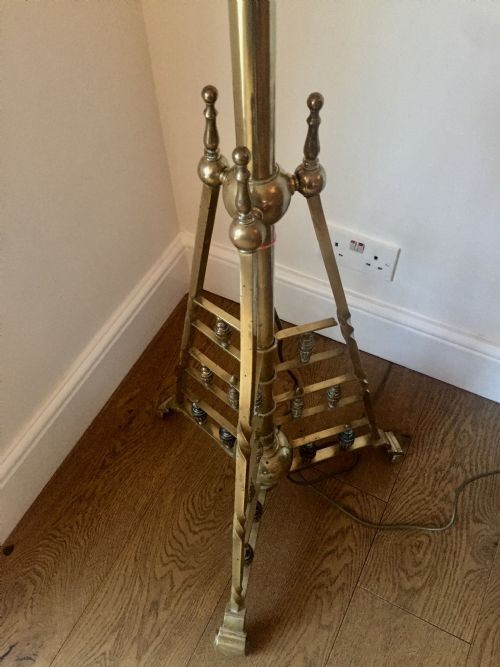 ORIGINAL ARTS AND CRAFTS TELESCOPIC STANDARD LAMP BRASS - ADDITIONAL PHOTO 20