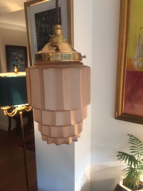 ICONIC ART DECO SKYSCRAPER CEILING LIGHT - ADDITIONAL PHOTO 5