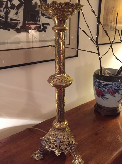 19TH CENTURY FRENCH ALTAR LAMP - ADDITIONAL PHOTO 6