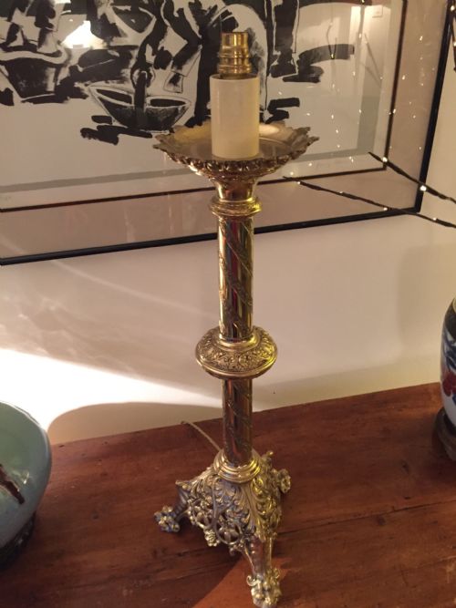 19TH CENTURY FRENCH ALTAR LAMP - ADDITIONAL PHOTO 10