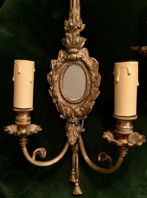 SPECTACULAR PAIR LARGE NAPOLEON III GIRANDOLES IN BRONZE - ADDITIONAL PHOTO 4
