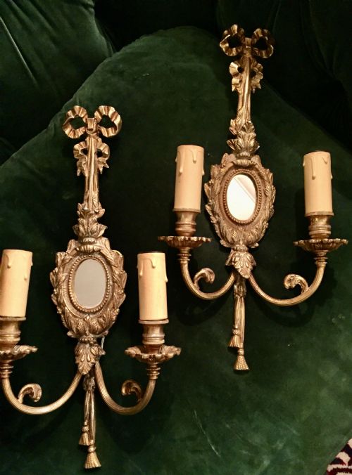 SPECTACULAR PAIR LARGE NAPOLEON III GIRANDOLES IN BRONZE - ADDITIONAL PHOTO 2