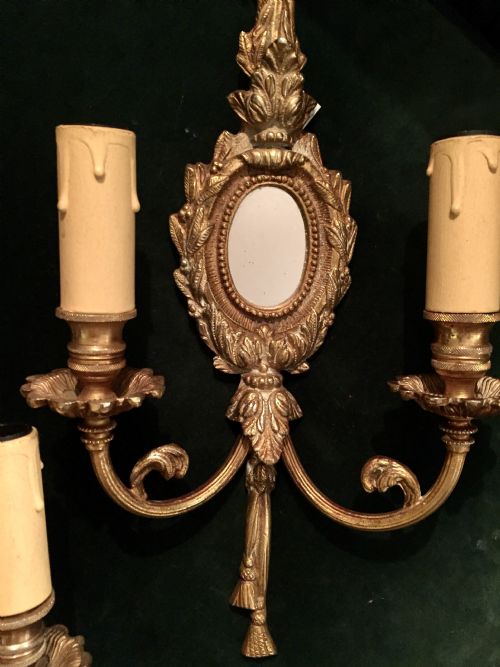 SPECTACULAR PAIR LARGE NAPOLEON III GIRANDOLES IN BRONZE - ADDITIONAL PHOTO 7