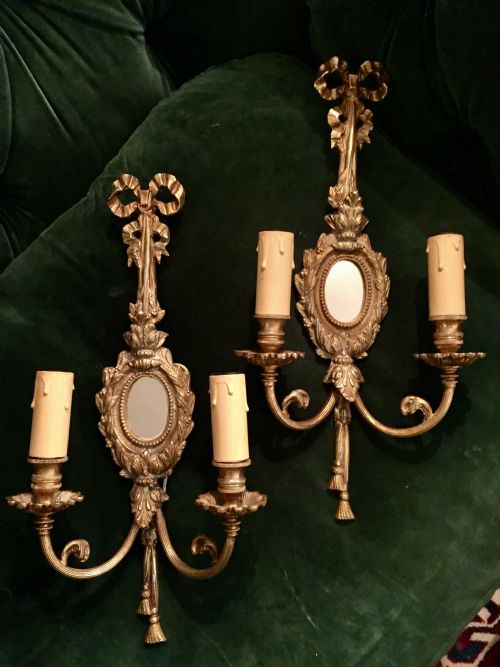 SPECTACULAR PAIR LARGE NAPOLEON III GIRANDOLES IN BRONZE - ADDITIONAL PHOTO 9