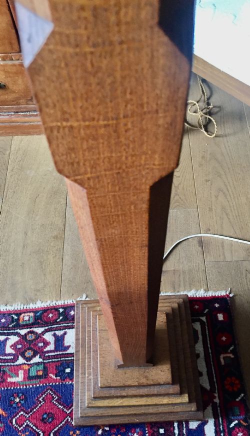 FINE QUALITY EDWARDIAN STEPPED STANDARD LAMP - ADDITIONAL PHOTO 3