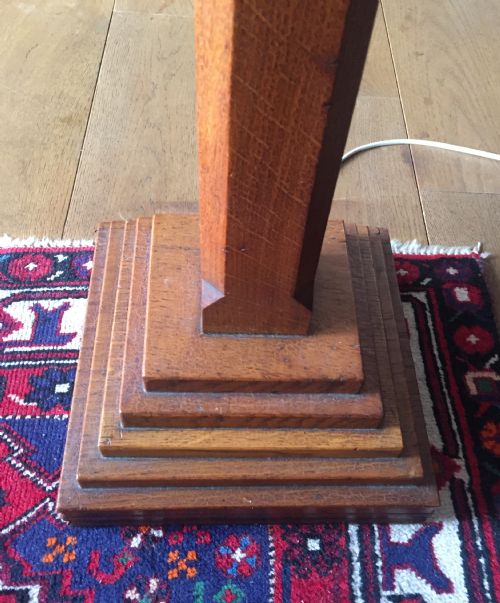 FINE QUALITY EDWARDIAN STEPPED STANDARD LAMP - ADDITIONAL PHOTO 5