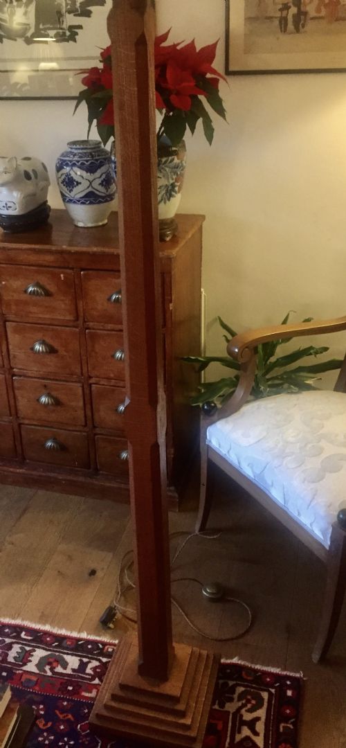 FINE QUALITY EDWARDIAN STEPPED STANDARD LAMP - ADDITIONAL PHOTO 15