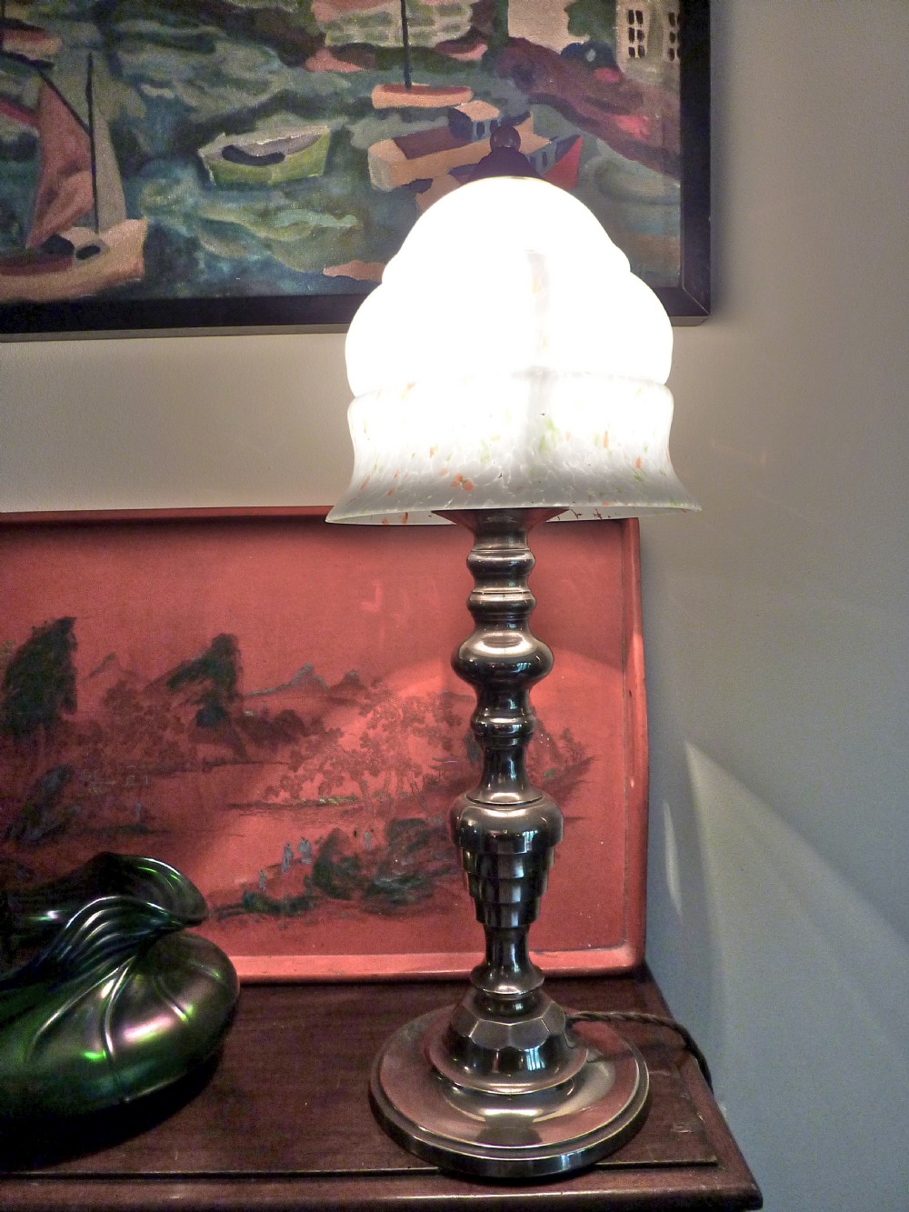 Victorian Table Lamp in Brass