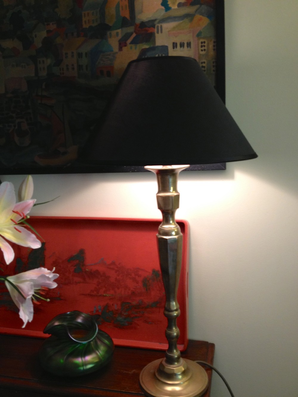 Tall Edwardian Table Lamp