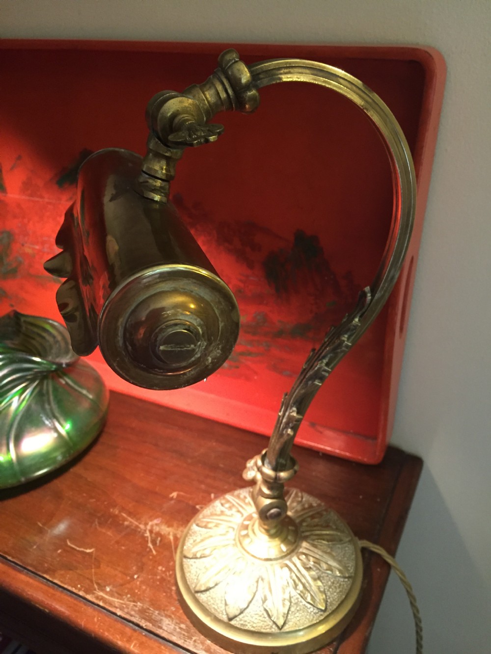 Wonderful 1900 Notary Desk Lamp Bronze