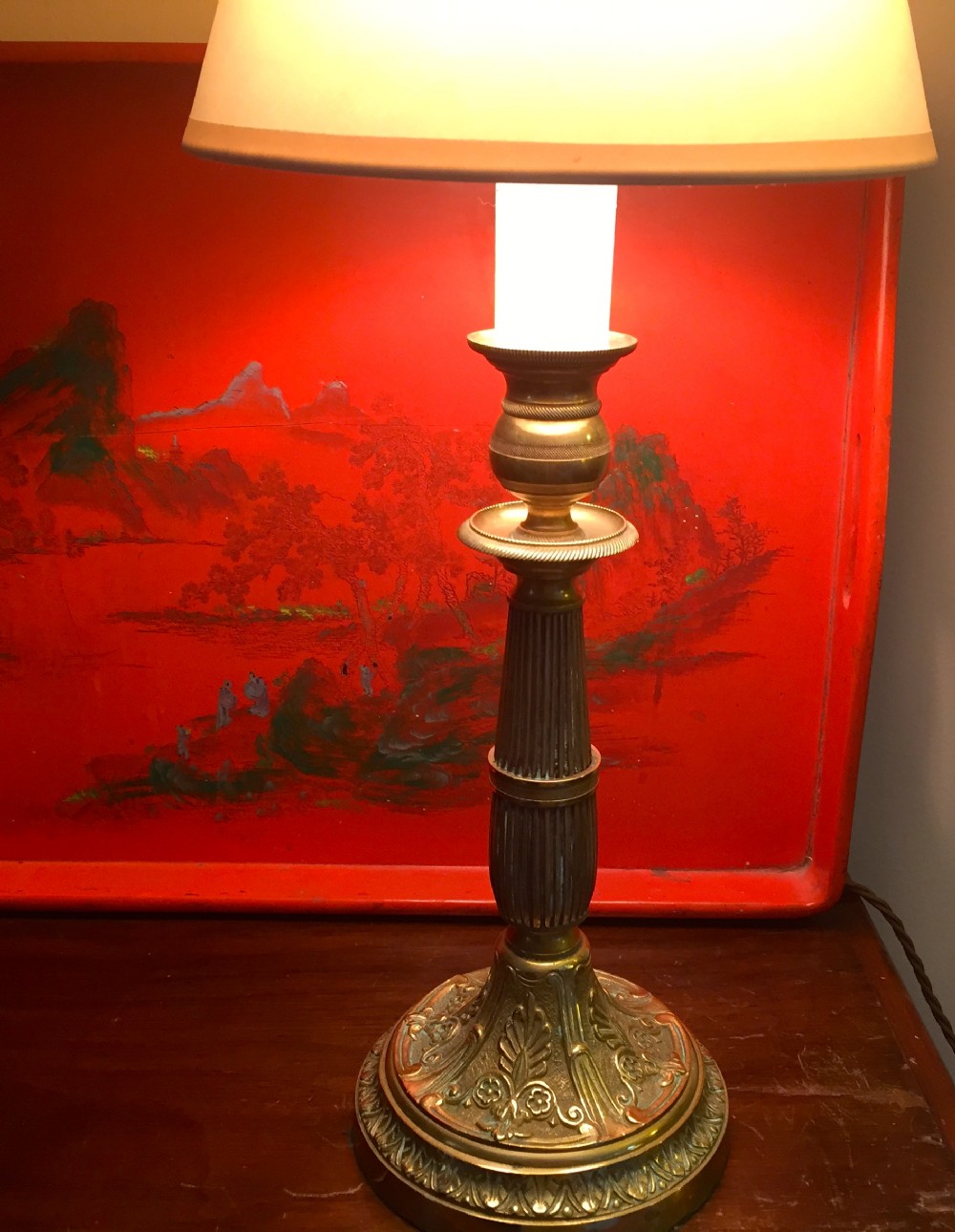 Napoleon III  Bronze Table Lamp