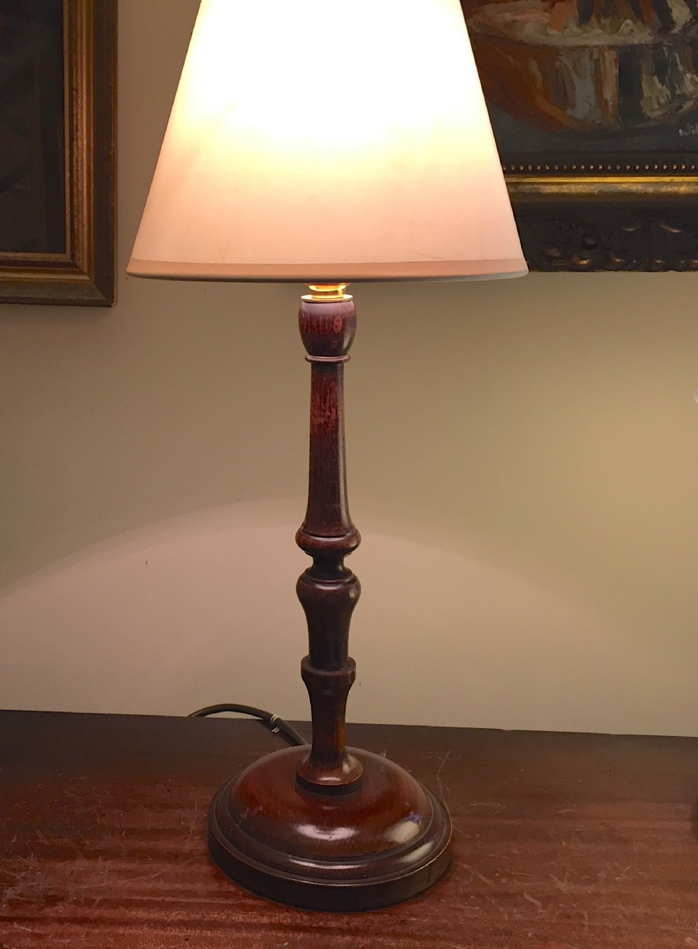 Classic Edwardian Lamp Oak