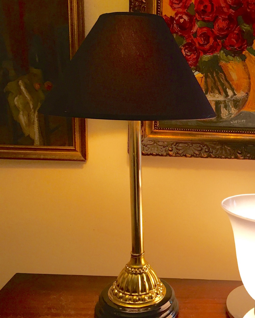 Impressive Edwardian Desk Table Lamp Brass