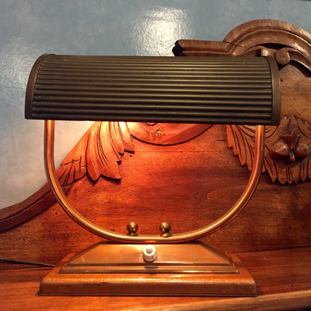 Stylish Modernist Desk Lamp Copper 