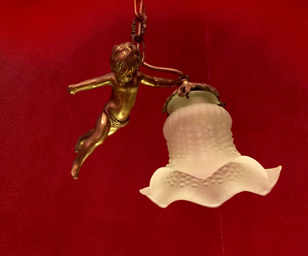 Delightful Cherub Ceiling Light  View VI