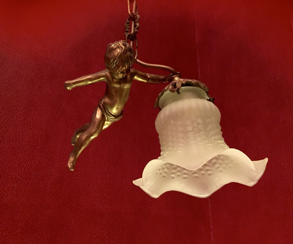 Delightful Cherub Ceiling Light  View IX