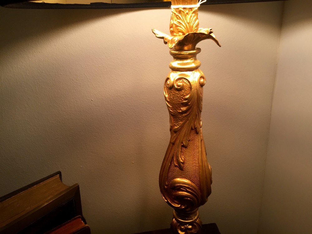 19th Century Gilt Bronze Table Lamp View VI