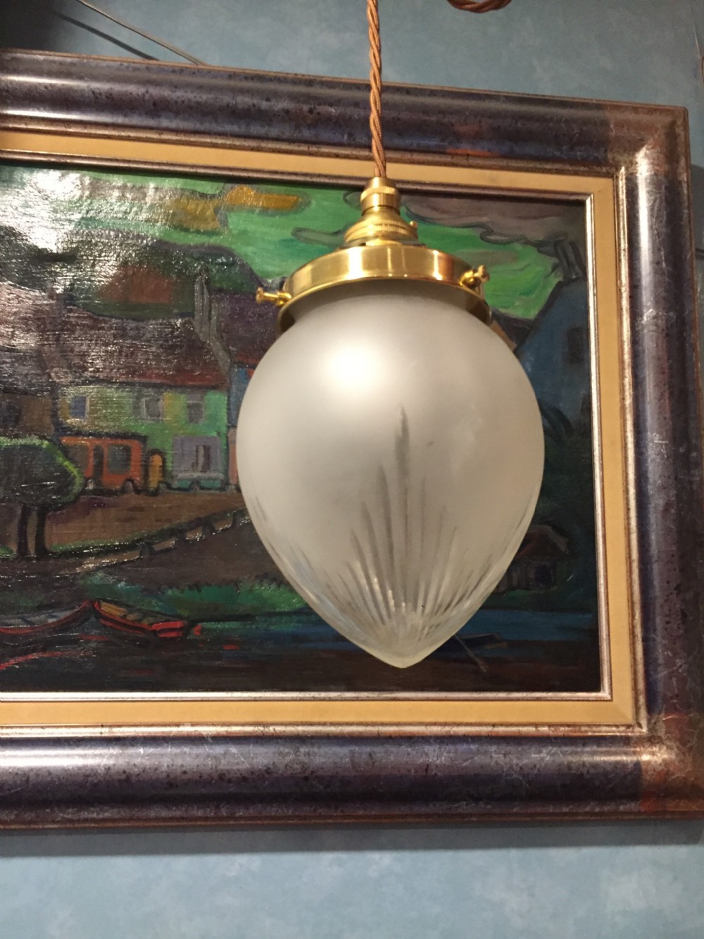 Classic Edwardian Cut Glass Lantern  View IV