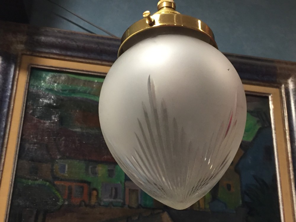 Classic Edwardian Cut Glass Lantern  View V