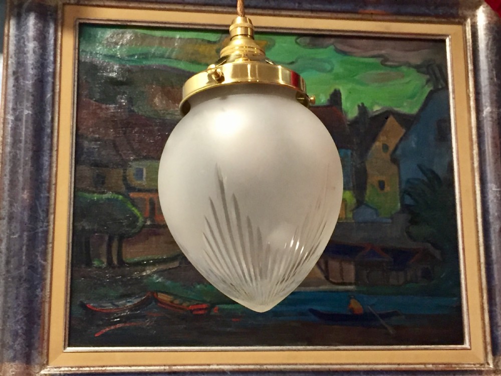 Classic Edwardian Cut Glass Lantern  View II