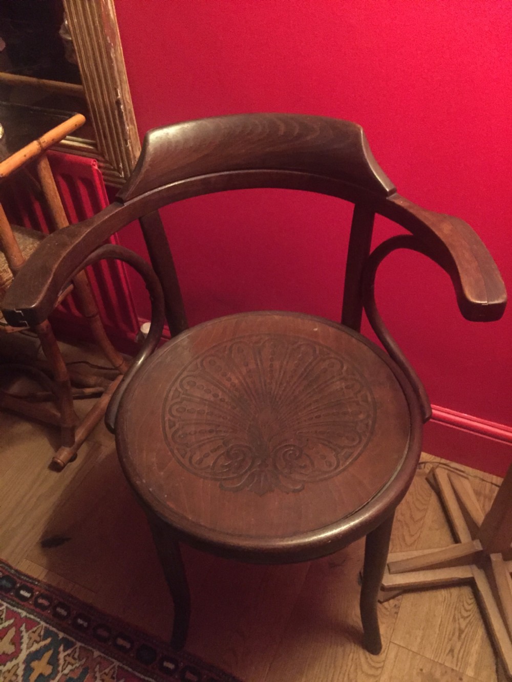 Original  Mundus  J & J Kohn 1890 Desk Chair  View IV
