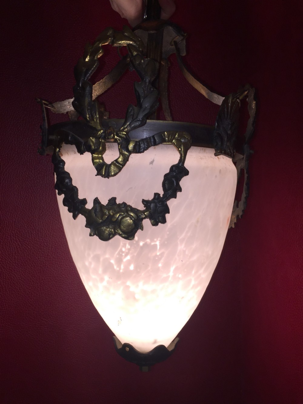 Traditional  Art Nouveau Porch or Hall Lantern View VII