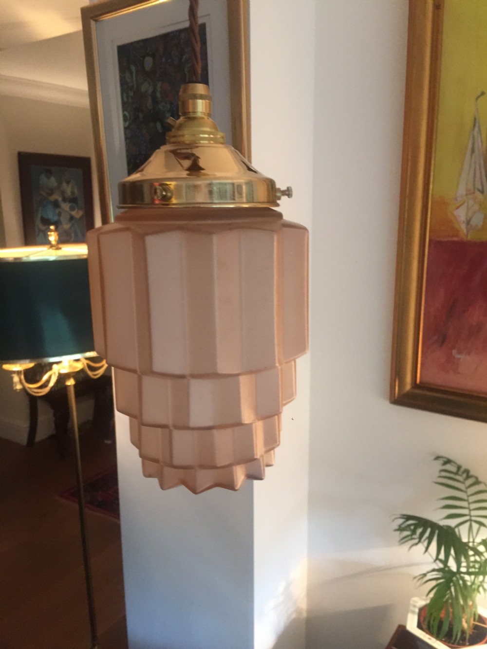 Iconic Art Deco Skyscraper Ceiling Light  View VI