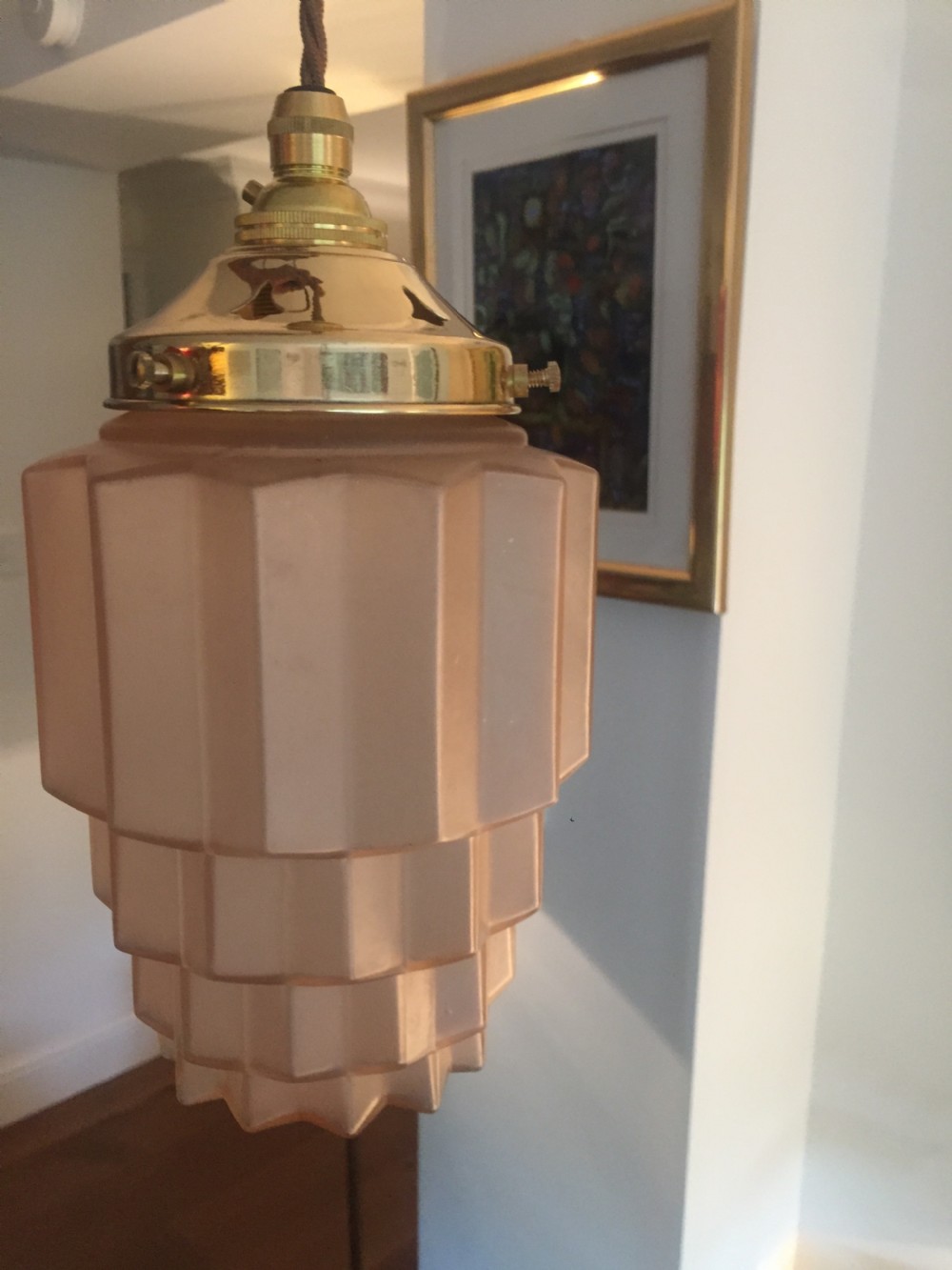 Iconic Art Deco Skyscraper Ceiling Light  View VIII