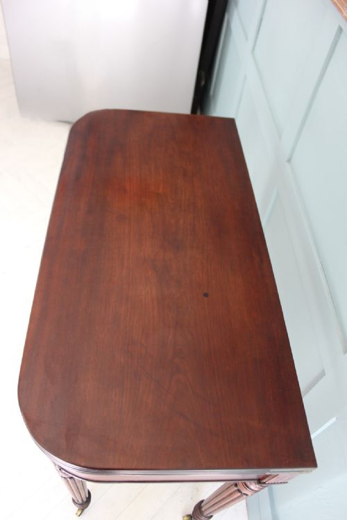 WILLIAM IV MAHOGANY TURNOVER TOP TEA TABLE - ADDITIONAL PHOTO 2