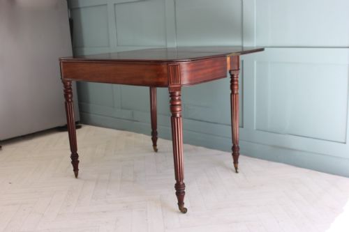 WILLIAM IV MAHOGANY TURNOVER TOP TEA TABLE - ADDITIONAL PHOTO 7