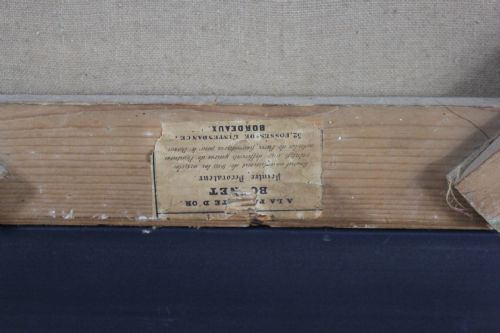 LARGE ANTIQUE PORTRAIT OF FRENCH GENTLEMAN - ADDITIONAL PHOTO 8