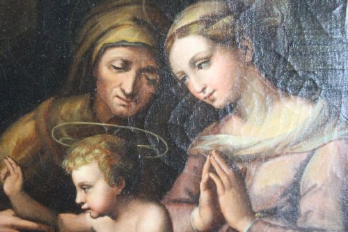 AFTER RAHAEL THE MADONNA OF DIVINE LOVE OIL ON CANVAS - ADDITIONAL PHOTO 5