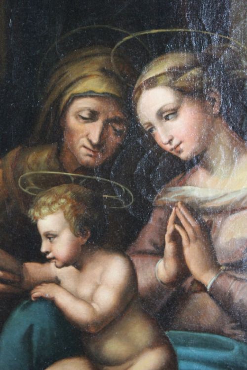 AFTER RAHAEL THE MADONNA OF DIVINE LOVE OIL ON CANVAS - ADDITIONAL PHOTO 6