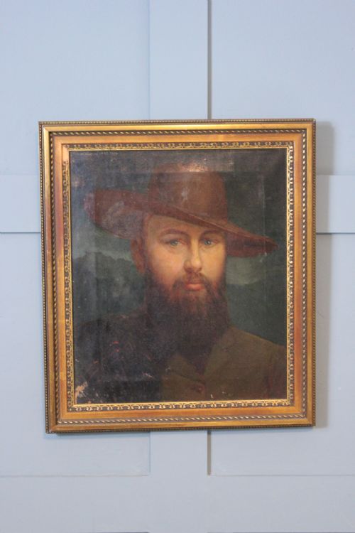 19TH CENTURY PORTRAIT PAINTING OF WILLIAM MORTON CIVIL ENGINEER