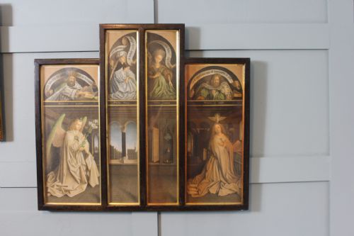 ARUNDEL SOCIETY CHROMOLITHOGRAPH OF THE ANNUNCIATION - ADDITIONAL PHOTO 2