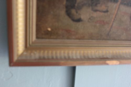 19TH OIL PAINTING INSIDE ARTIST STUDIO - ADDITIONAL PHOTO 4