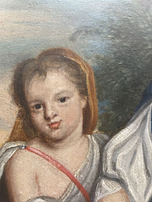 SIR GODFREY KNELLER MRS VOSS AND CATHERINE KNELLER OIL CANVAS - ADDITIONAL PHOTO 4