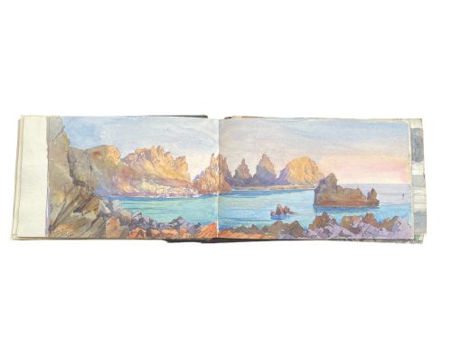 victorian collection of watercolours views of guernsey - CATEGORY: ANTIQUE ART - DATED 1880