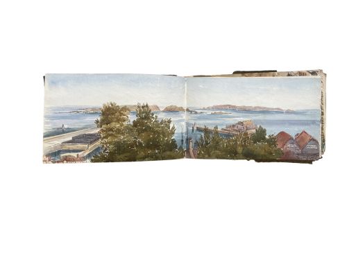 VICTORIAN COLLECTION OF WATERCOLOURS VIEWS OF GUERNSEY - ADDITIONAL PHOTO 2