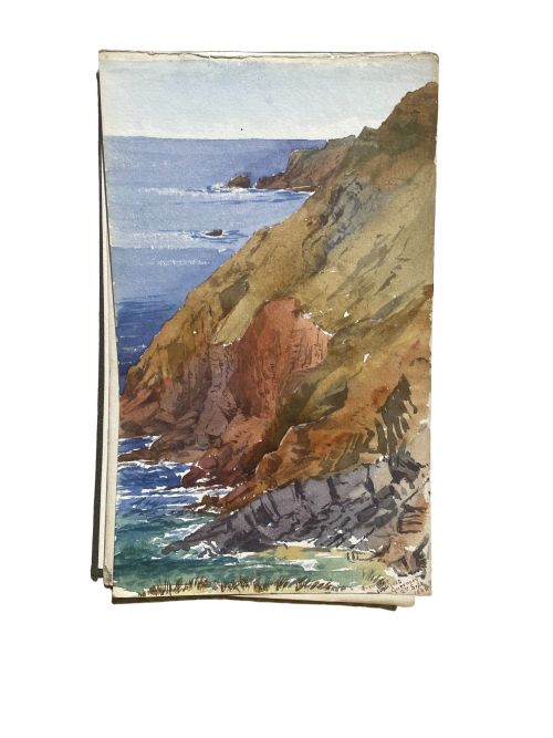 VICTORIAN COLLECTION OF WATERCOLOURS VIEWS OF GUERNSEY - ADDITIONAL PHOTO 3
