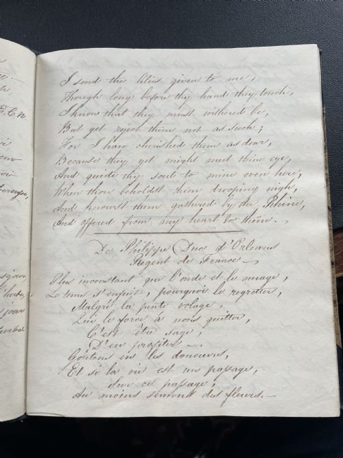 REGENCY BOOK OF HAND WRITTEN GENTLEMAN POETRY - ADDITIONAL PHOTO 3