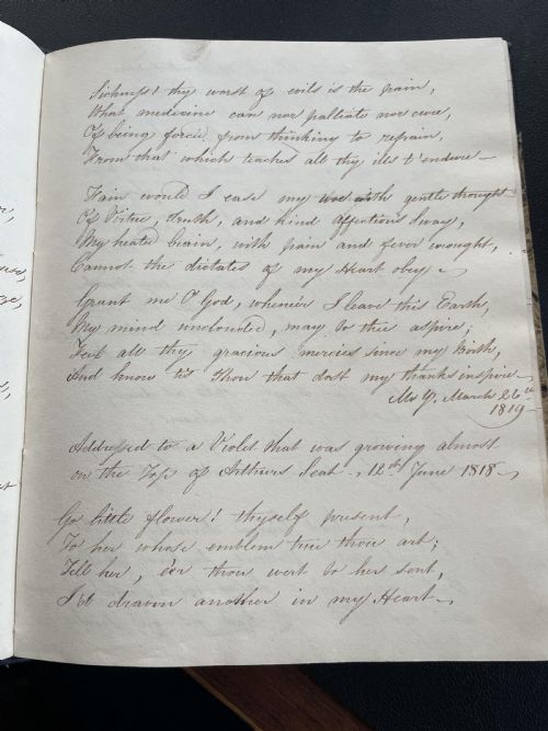 REGENCY BOOK OF HAND WRITTEN GENTLEMAN POETRY - ADDITIONAL PHOTO 5
