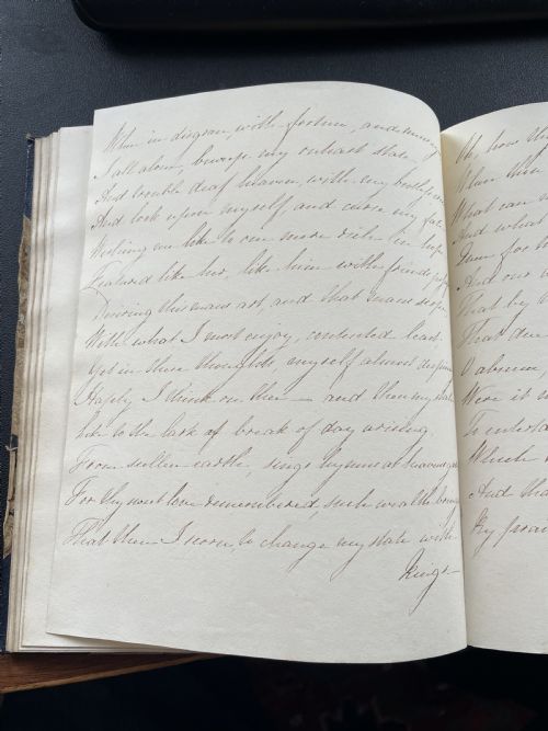 REGENCY BOOK OF HAND WRITTEN GENTLEMAN POETRY - ADDITIONAL PHOTO 7