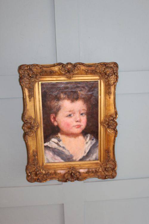 STUDIO OF ROBERT HENRI COZAD OIL ON CANVAS SAILOR BOY MICK - ADDITIONAL PHOTO 1