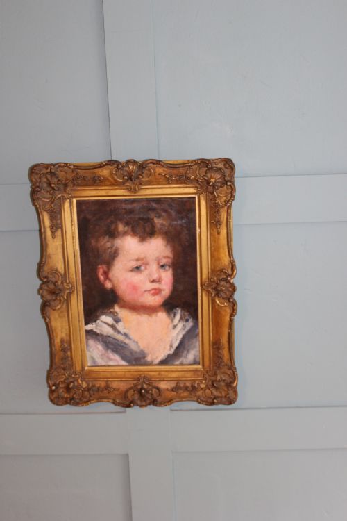 STUDIO OF ROBERT HENRI COZAD OIL ON CANVAS SAILOR BOY MICK - ADDITIONAL PHOTO 2