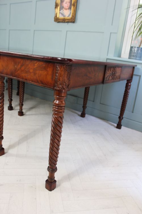 EARLY 19TH CENTURY AMERCIAN CUBAN MAHOGANY DINING TABLE - ADDITIONAL PHOTO 6